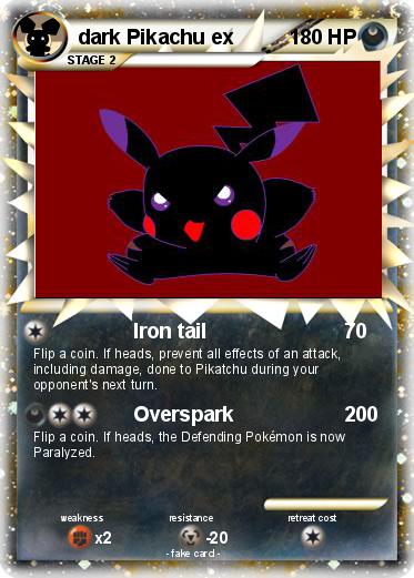 Pokemon dark Pikachu ex