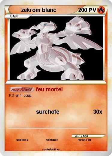 Pokemon zekrom blanc