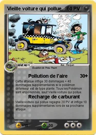 Pokemon Vieille voiture qui pollue