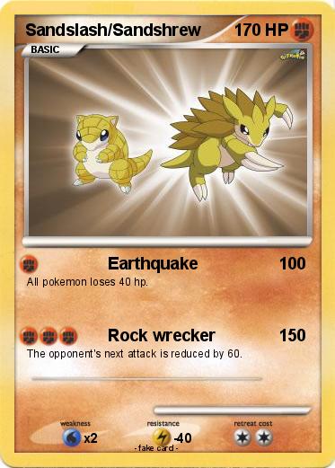 Pokemon Sandslash/Sandshrew