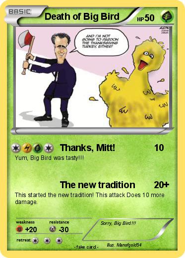 Pokemon Death of Big Bird