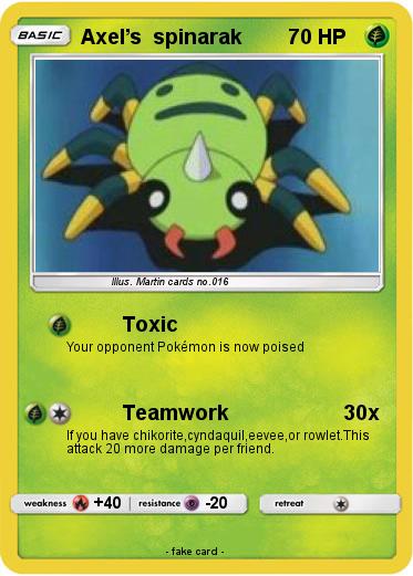 Pokemon Axel’s  spinarak