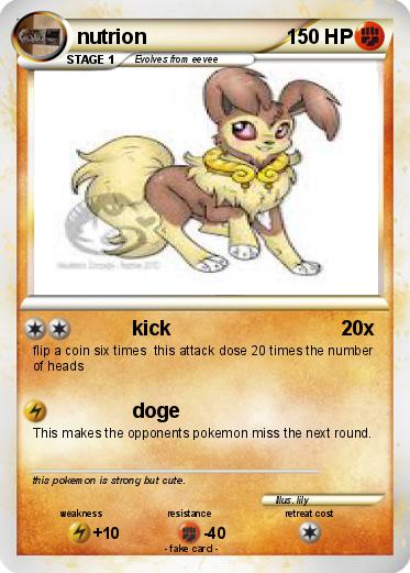 Pokemon nutrion