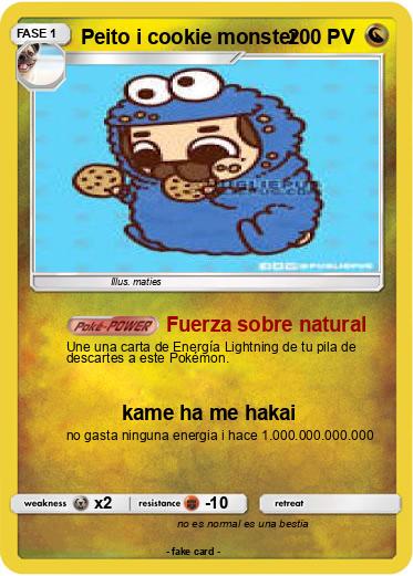 Pokemon Peito i cookie monster