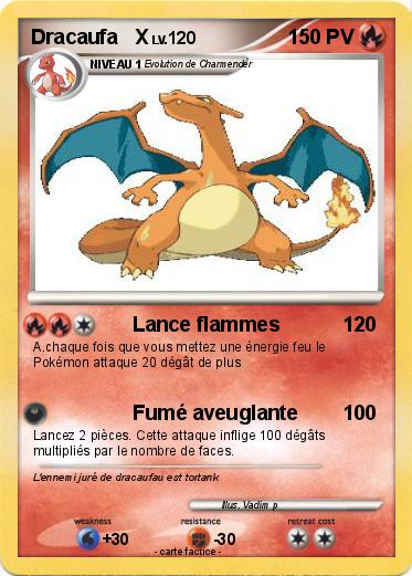 Pokemon Dracaufa   X