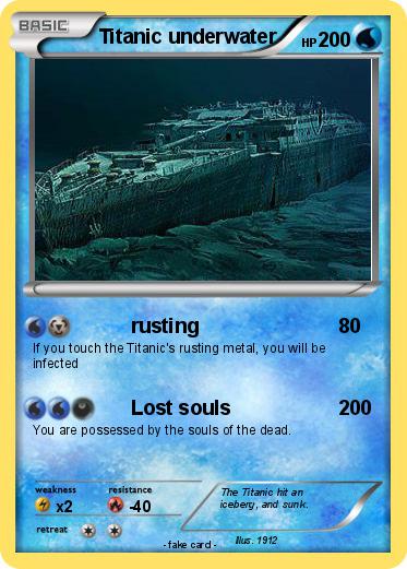 Pokemon Titanic underwater