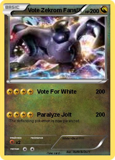 Pokemon Vote Zekrom Fans!!!