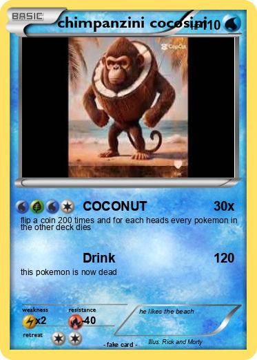 Pokemon chimpanzini cocosini