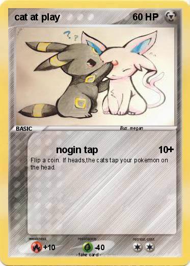 Pokemon cat at play