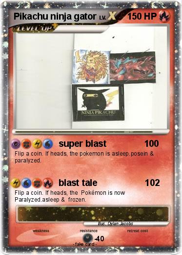 Pokemon Pikachu ninja gator