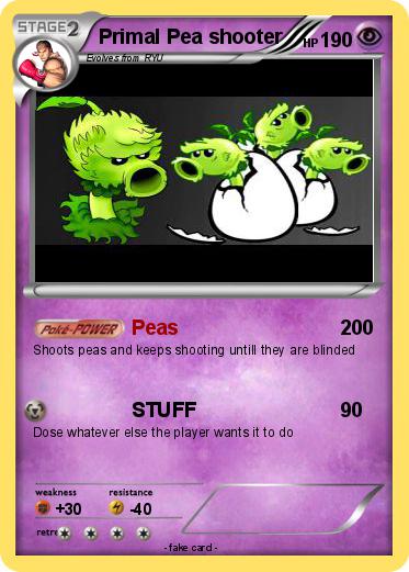 Pokemon Primal Pea shooter