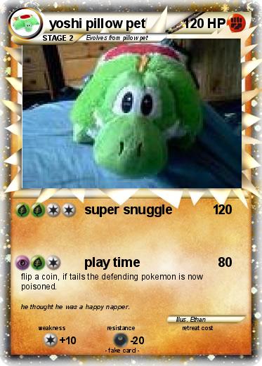 Pokemon yoshi pillow pet