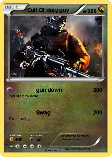 Pokemon Call Of duty guy