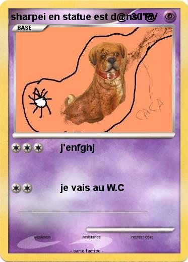 Pokemon sharpei en statue est d@ns l'@