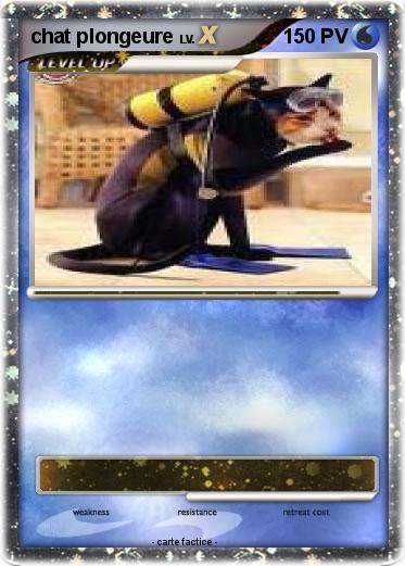 Pokemon chat plongeure