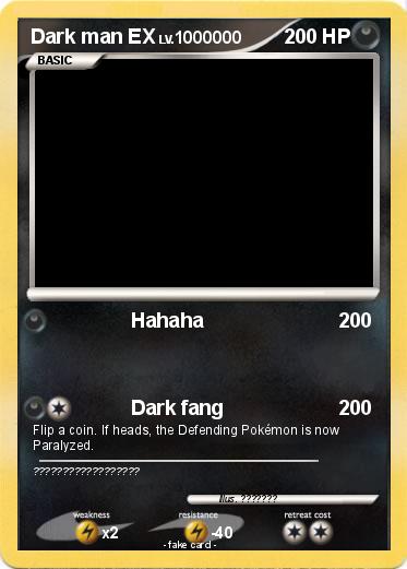 Pokemon Dark man EX