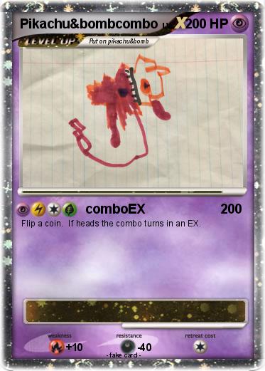 Pokemon Pikachu&bombcombo