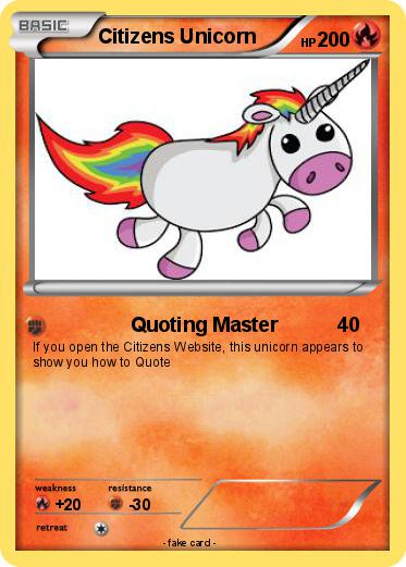 Pokemon Citizens Unicorn