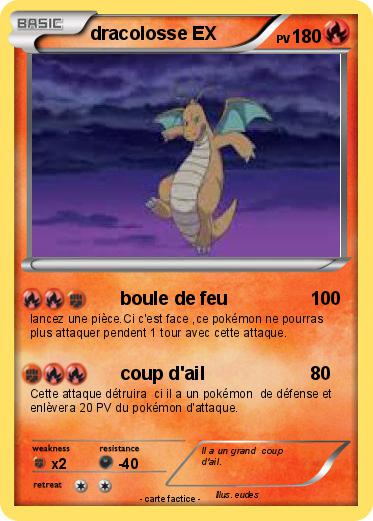 Pokemon dracolosse EX