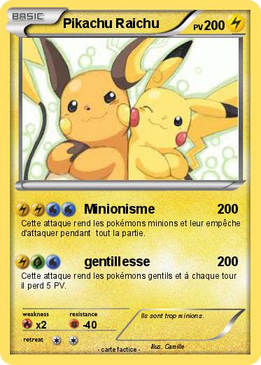Pokemon Pikachu Raichu