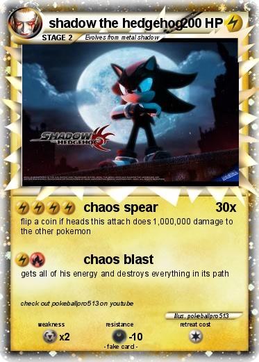 Pokemon shadow the hedgehog