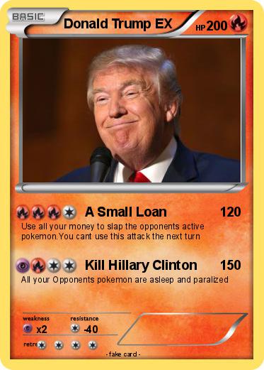 Pokemon Donald Trump EX