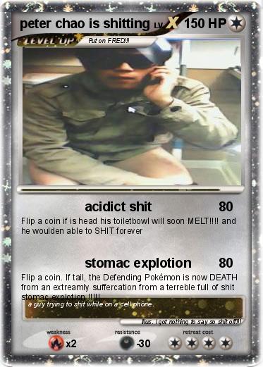 Pokemon peter chao is shitting