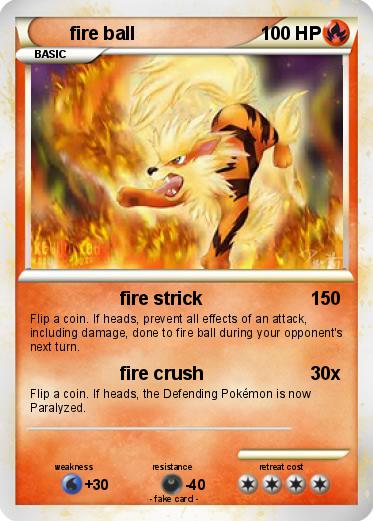 Pokemon fire ball