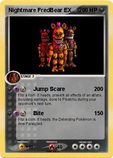 Pokemon Nightmare FredBear EX