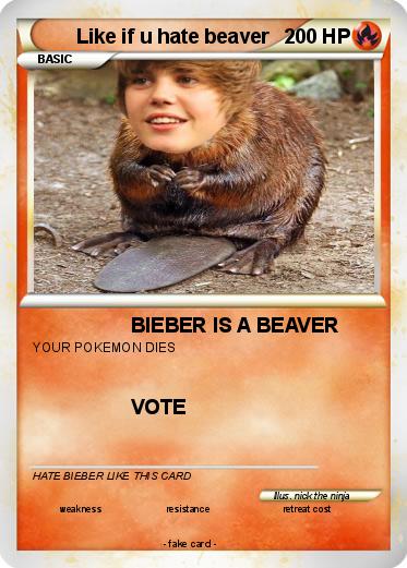 Pokemon Like if u hate beaver