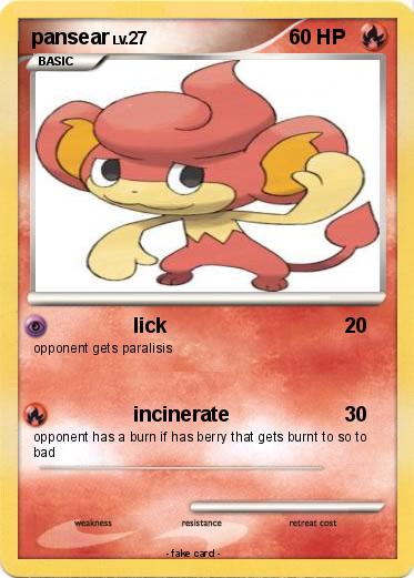 Pokemon pansear