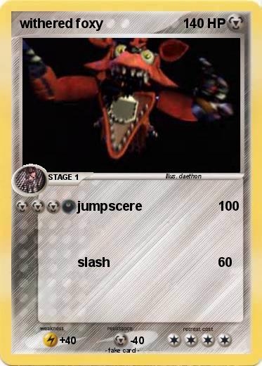 Pokemon withered foxy