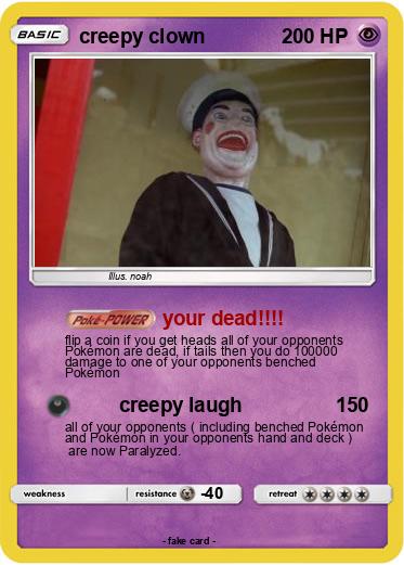 Pokemon creepy clown