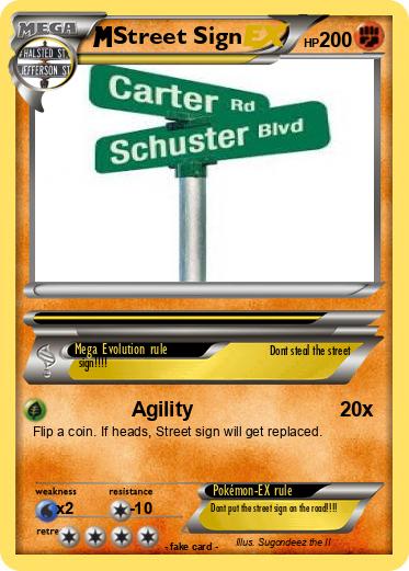 Pokemon Street Sign