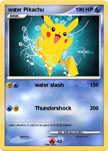 Pokemon water Pikachu