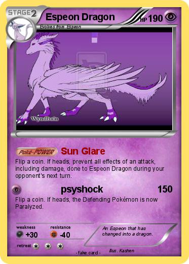 Pokemon Espeon Dragon
