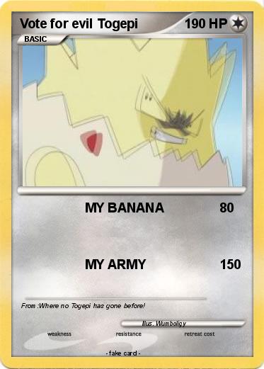 Pokemon Vote for evil Togepi
