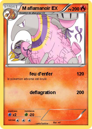 Pokemon M aflamanoir EX
