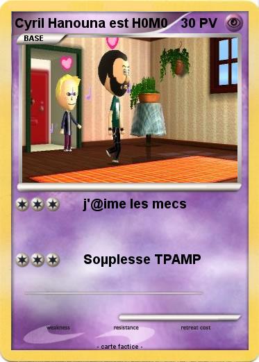 Pokemon Cyril Hanouna est H0M0