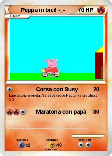 Pokemon Peppa in bici! -_-