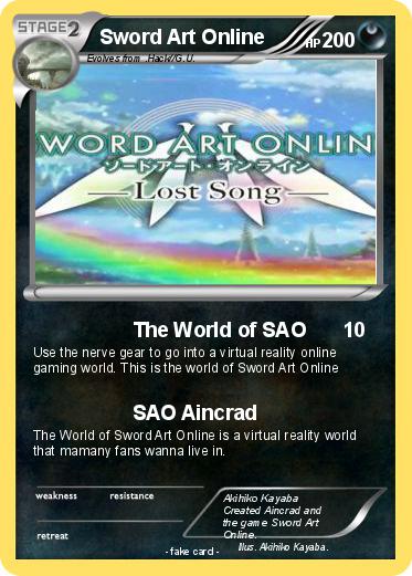 Pokemon Sword Art Online