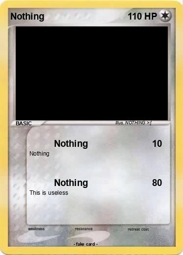 Pokemon Nothing