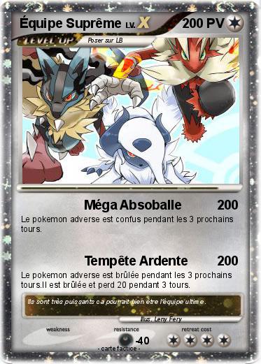 Pokemon Équipe Suprême