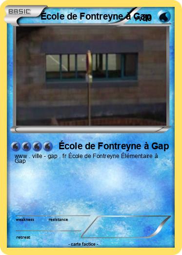 Pokemon École de Fontreyne à Gap