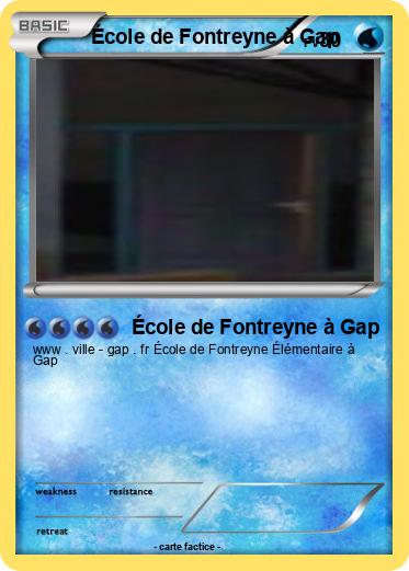 Pokemon École de Fontreyne à Gap