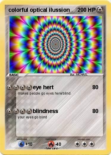 Pokemon colorful optical ilussion