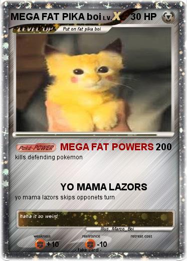 Pokemon MEGA FAT PIKA boi