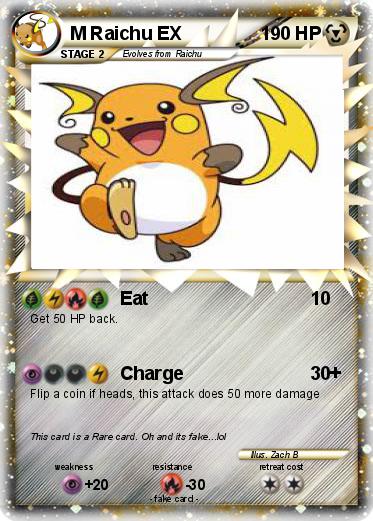 Pokemon M Raichu EX