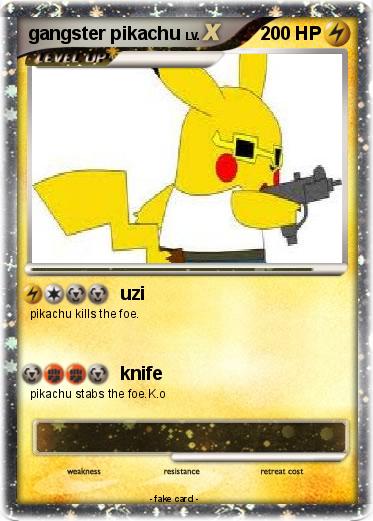 Pokemon gangster pikachu