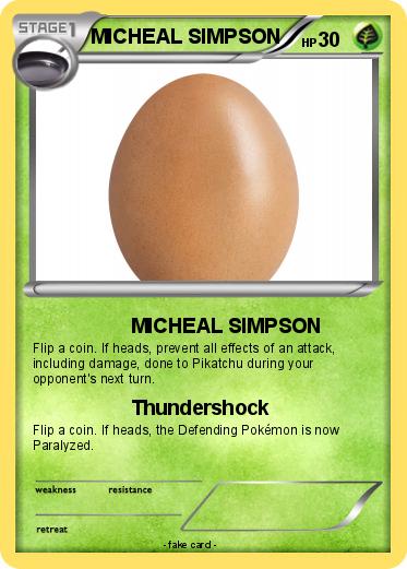 Pokemon MICHEAL SIMPSON